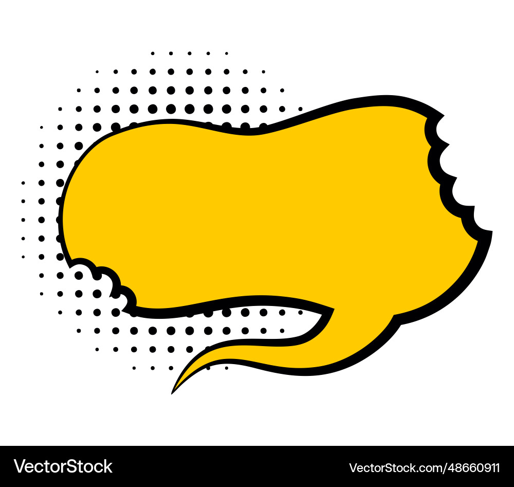 Comic style speech bubble balloon Royalty Free Vector Image
