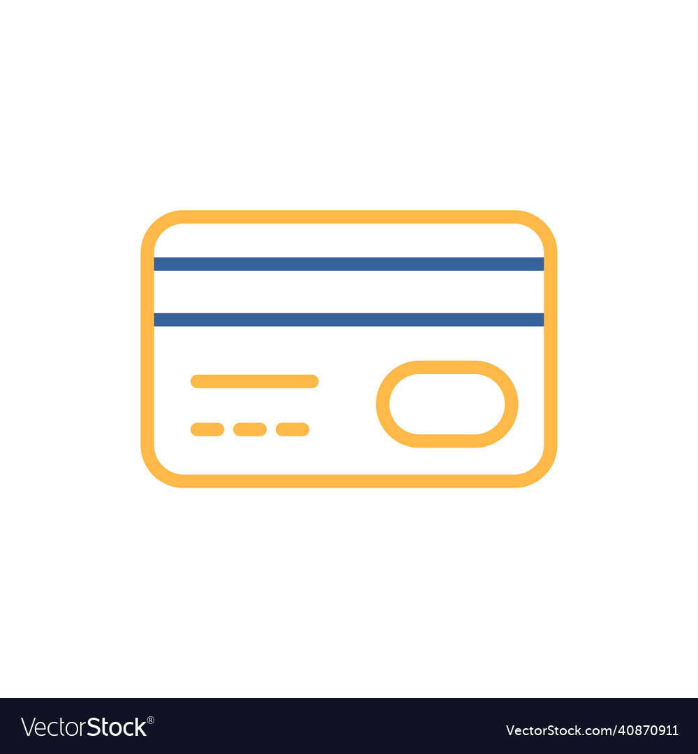 Credit card icon online payment debit Royalty Free Vector