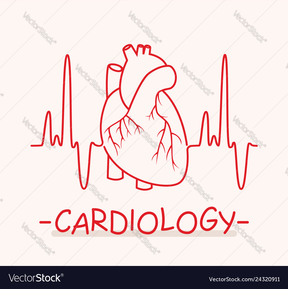 Medical Symbol Of Cardiology Royalty Free Vector Image