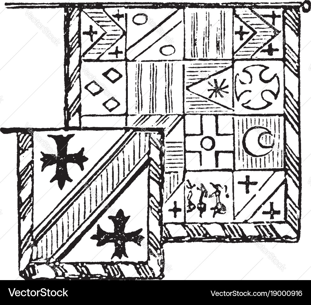 Banner Roll Is A Small Square Flag Containing A Vector Image