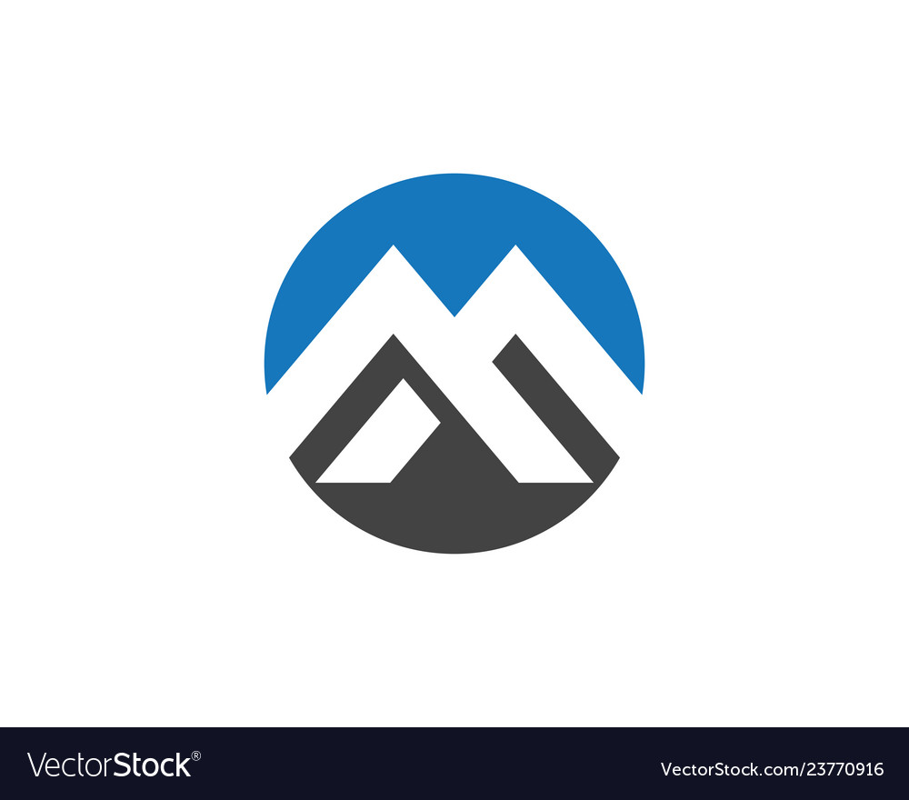 M Letter Business Corporate Abstract Royalty Free Vector