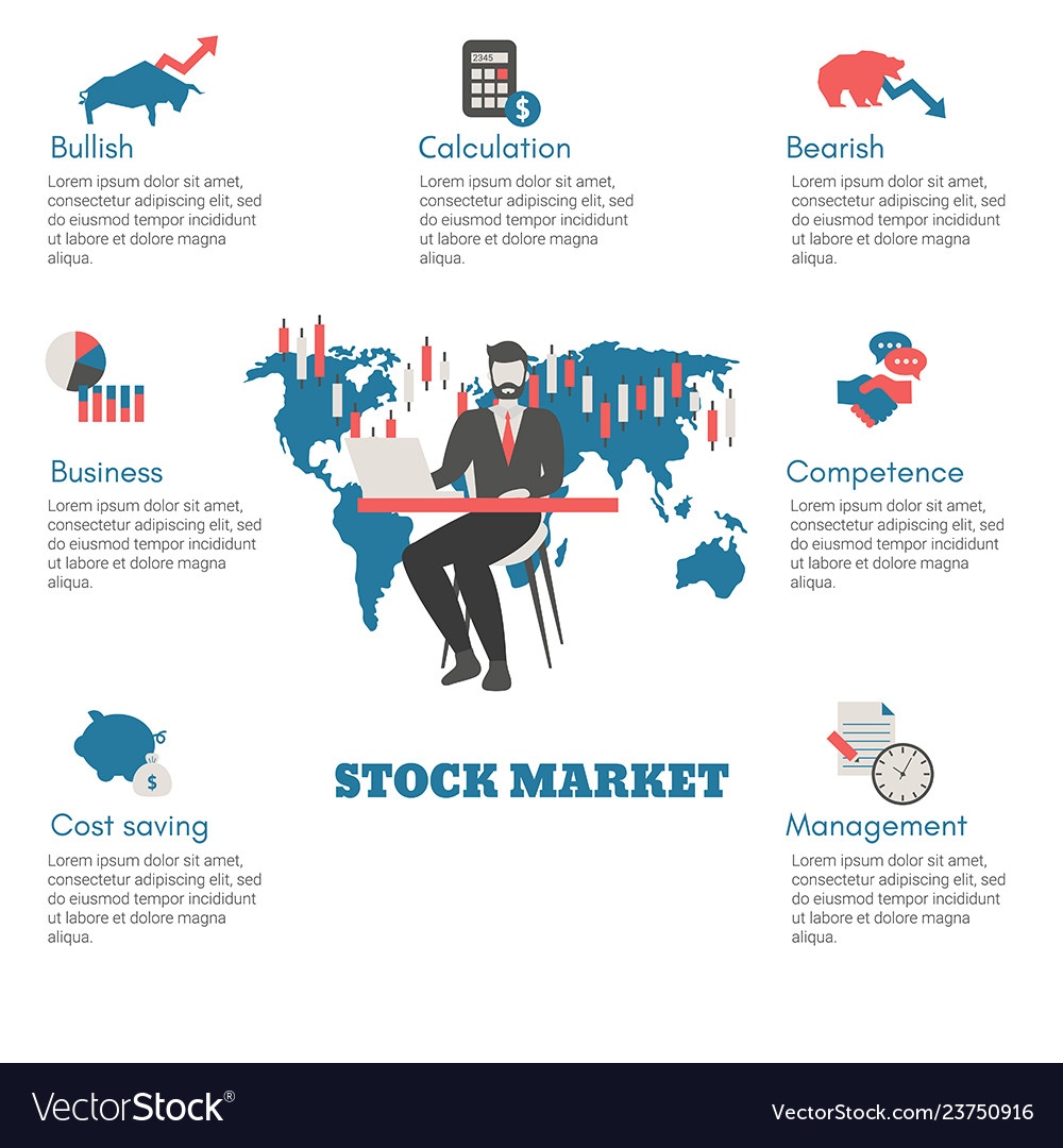 Stock market concept stock market concept Vector Image