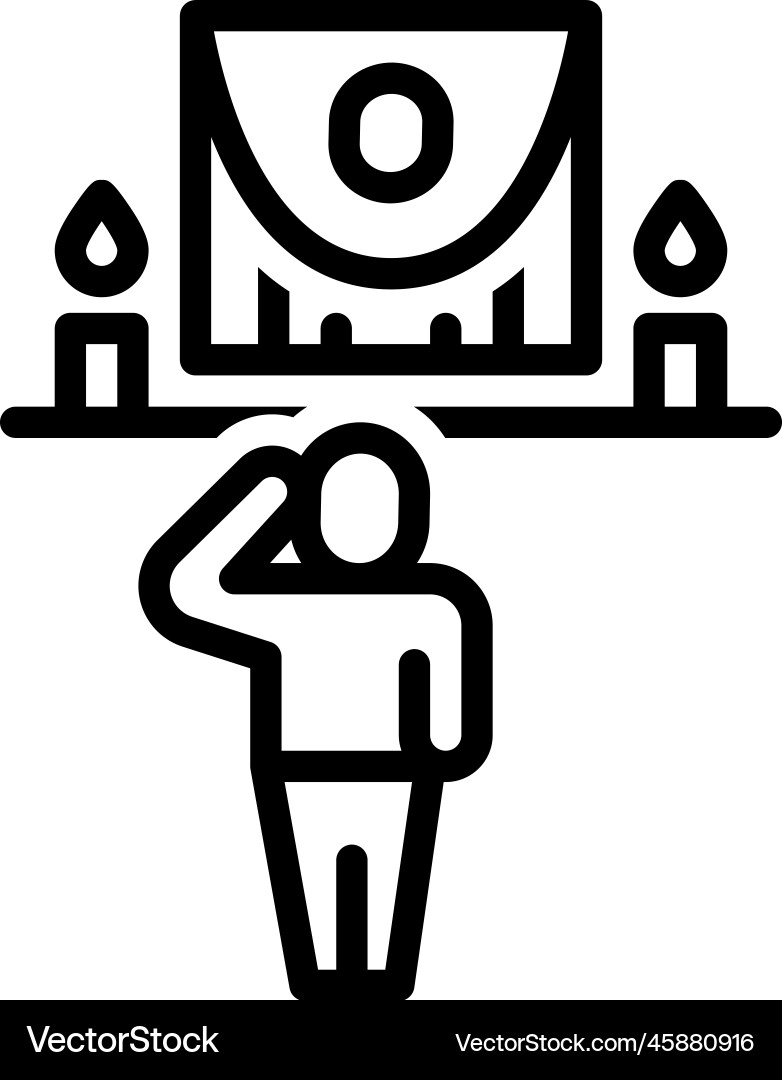 Tribute Royalty Free Vector Image Vectorstock