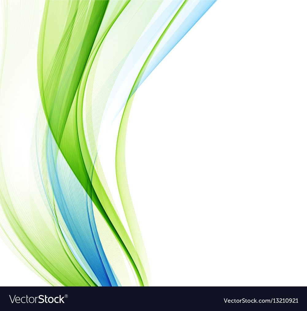 Abstract background blue green wavy Royalty Free Vector