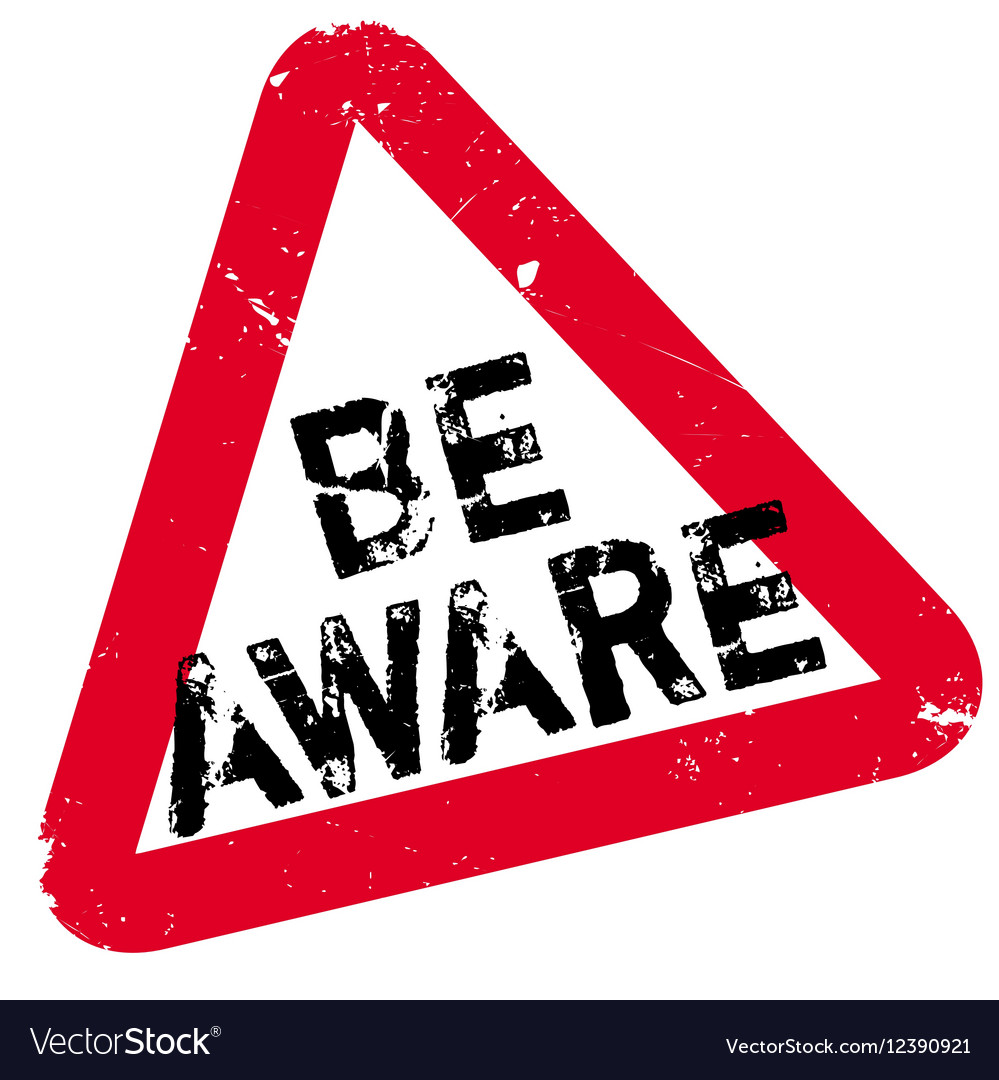 be-aware-rubber-stamp-royalty-free-vector-image