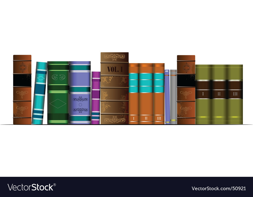 Old books Royalty Free Vector Image - VectorStock