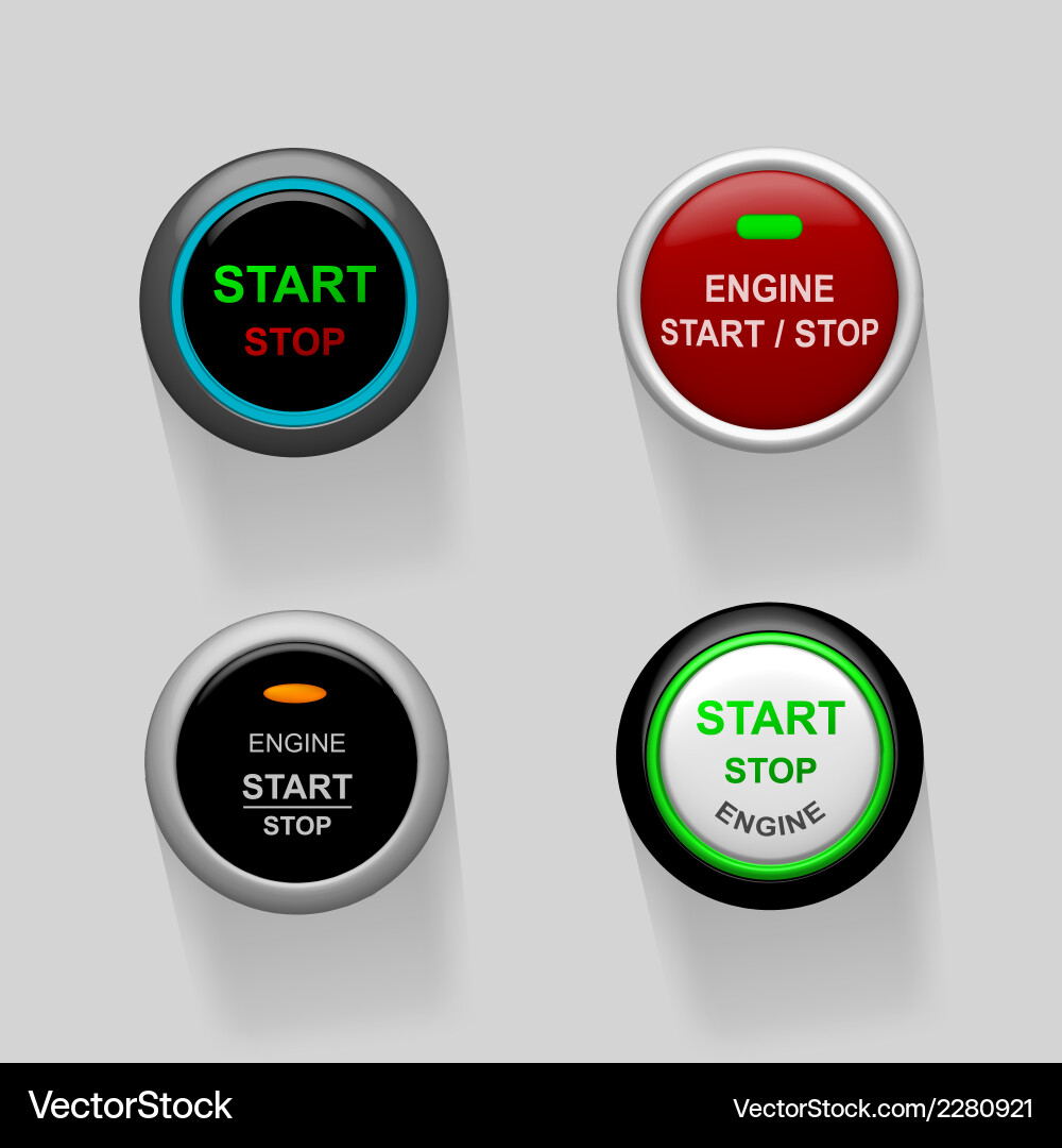 Vector Start Screen Start Royalty Free Vector Image - VectorStock