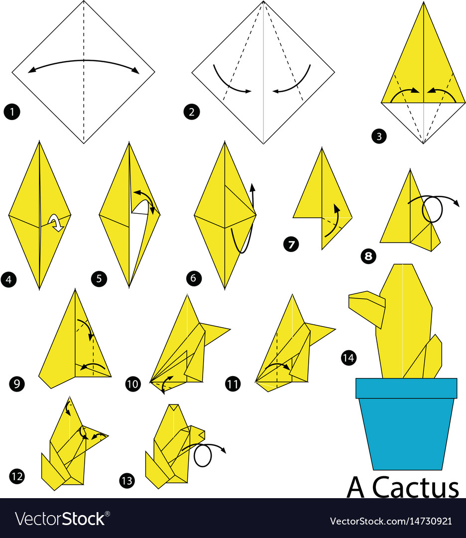 Step by instructions how to make origami