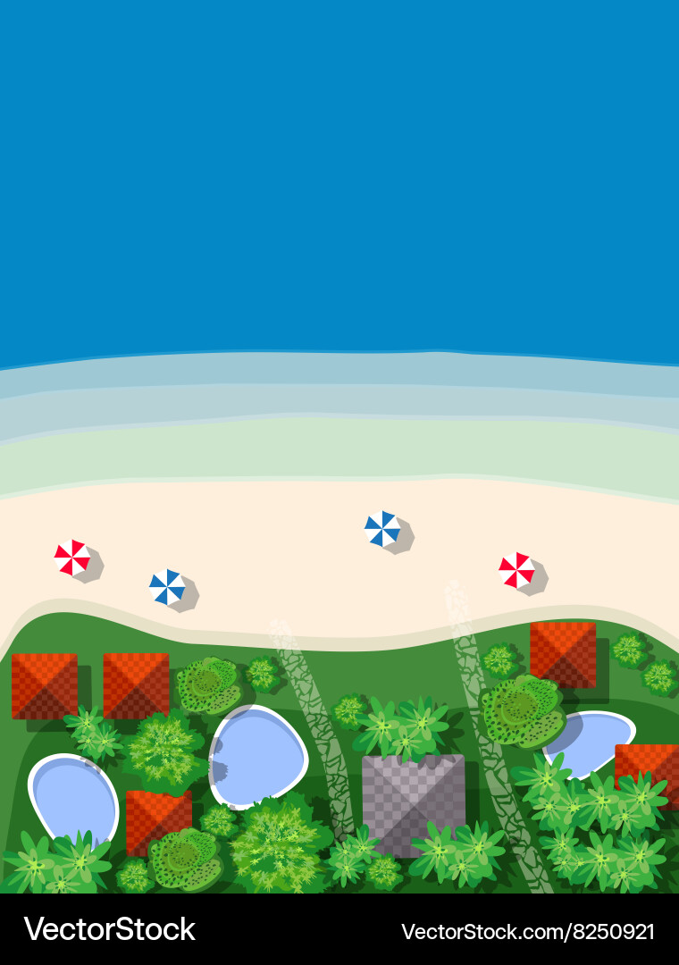 Summer vacation hotel Royalty Free Vector Image