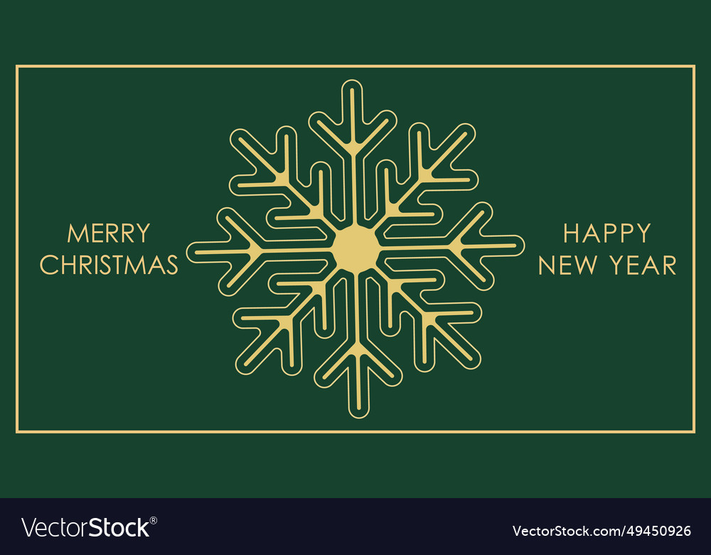 Merry christmas and happy new year template Vector Image