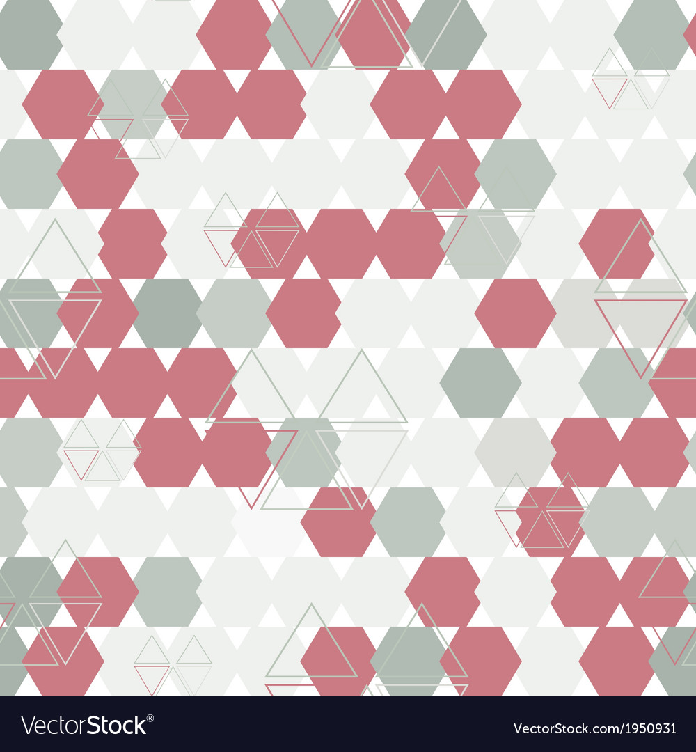 Background of hexagon and triangle Royalty Free Vector Image