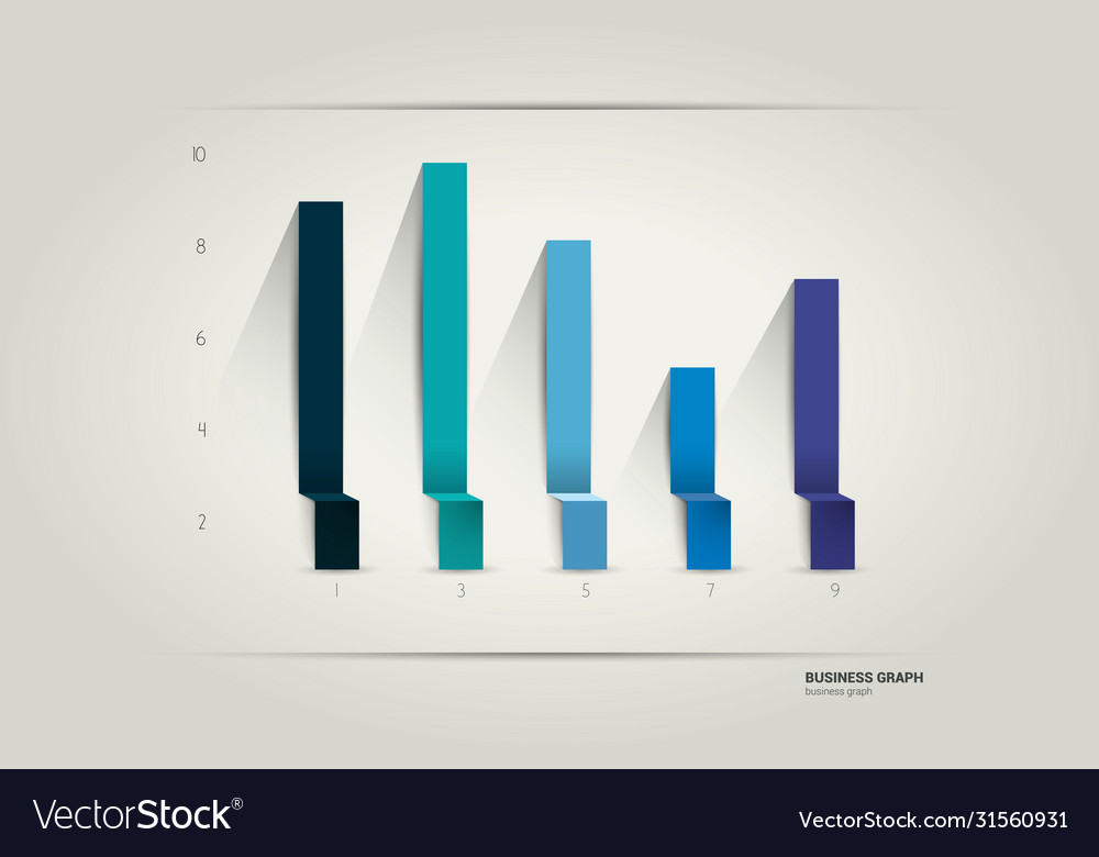 Chart Graph Infographic Royalty Free Vector Image