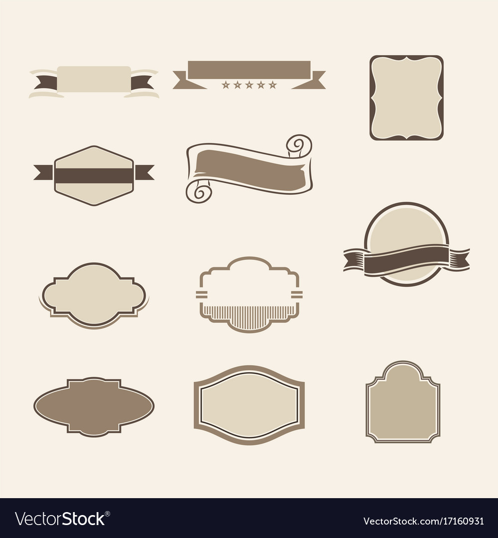 Vintage ribbon Royalty Free Vector Image - VectorStock