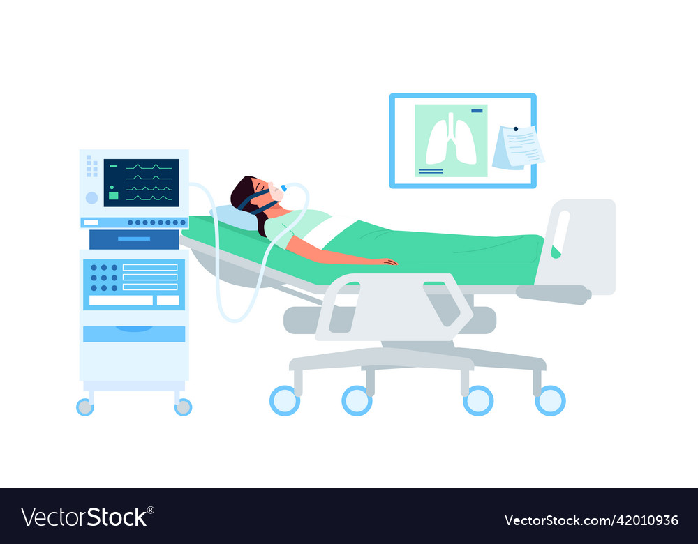 Lung ventilation of patient in intensive care unit