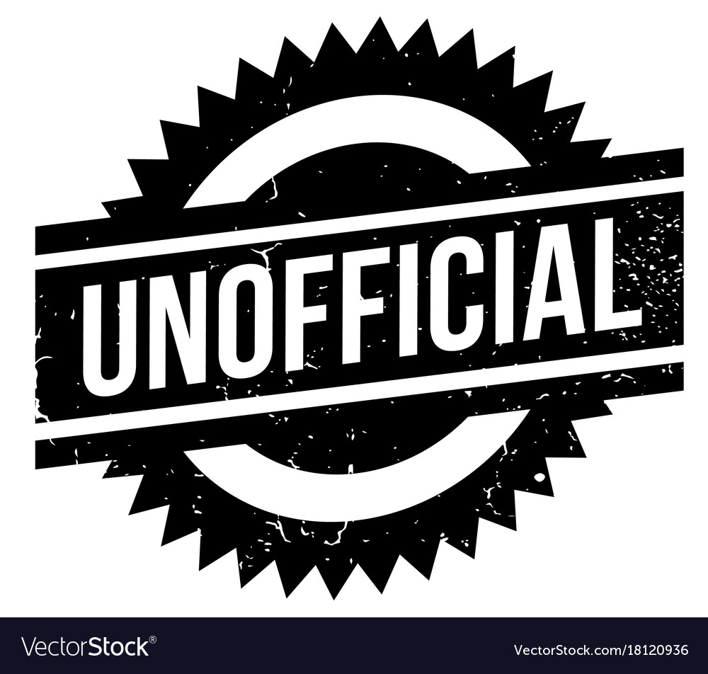 Unofficial rubber stamp Royalty Free Vector Image