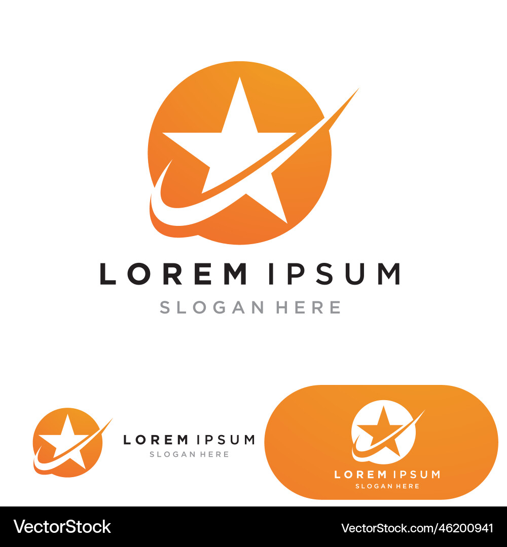 Star icon template Royalty Free Vector Image - VectorStock