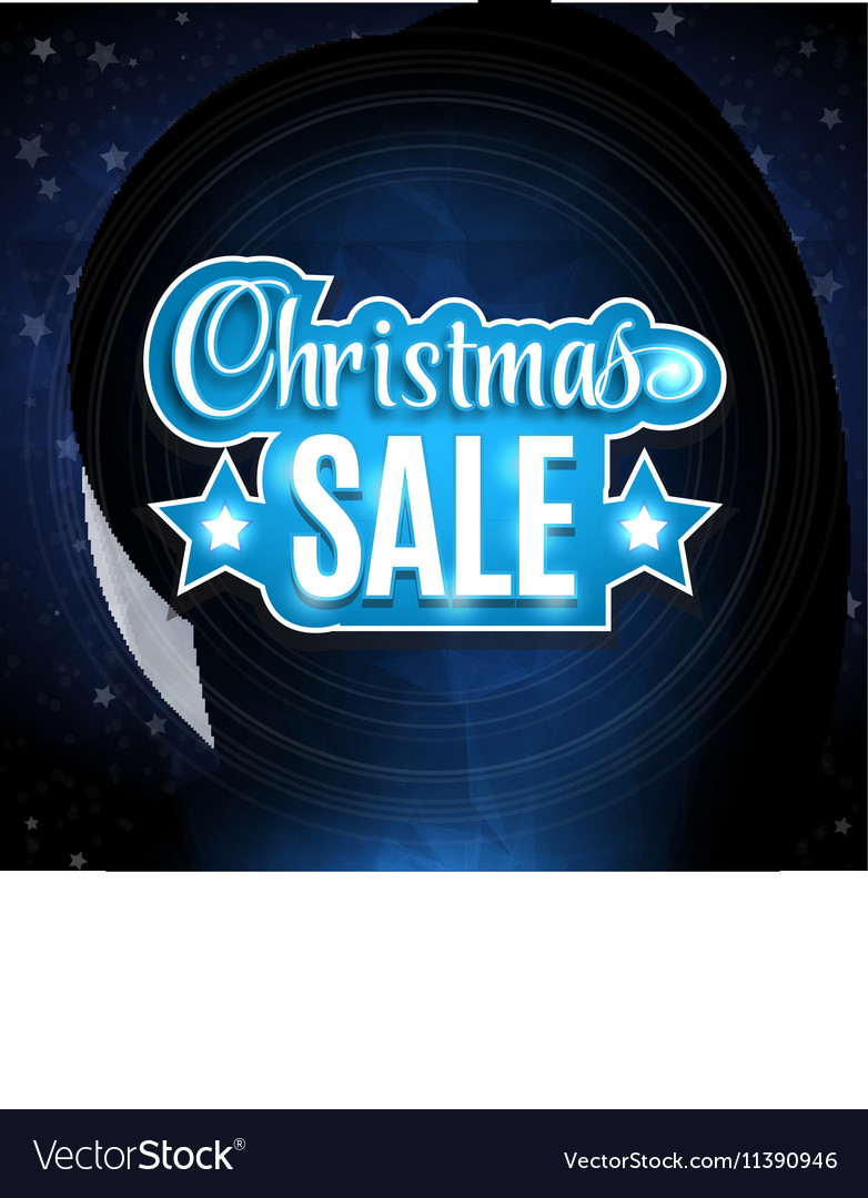 frame with the words christmas sale background on vector image