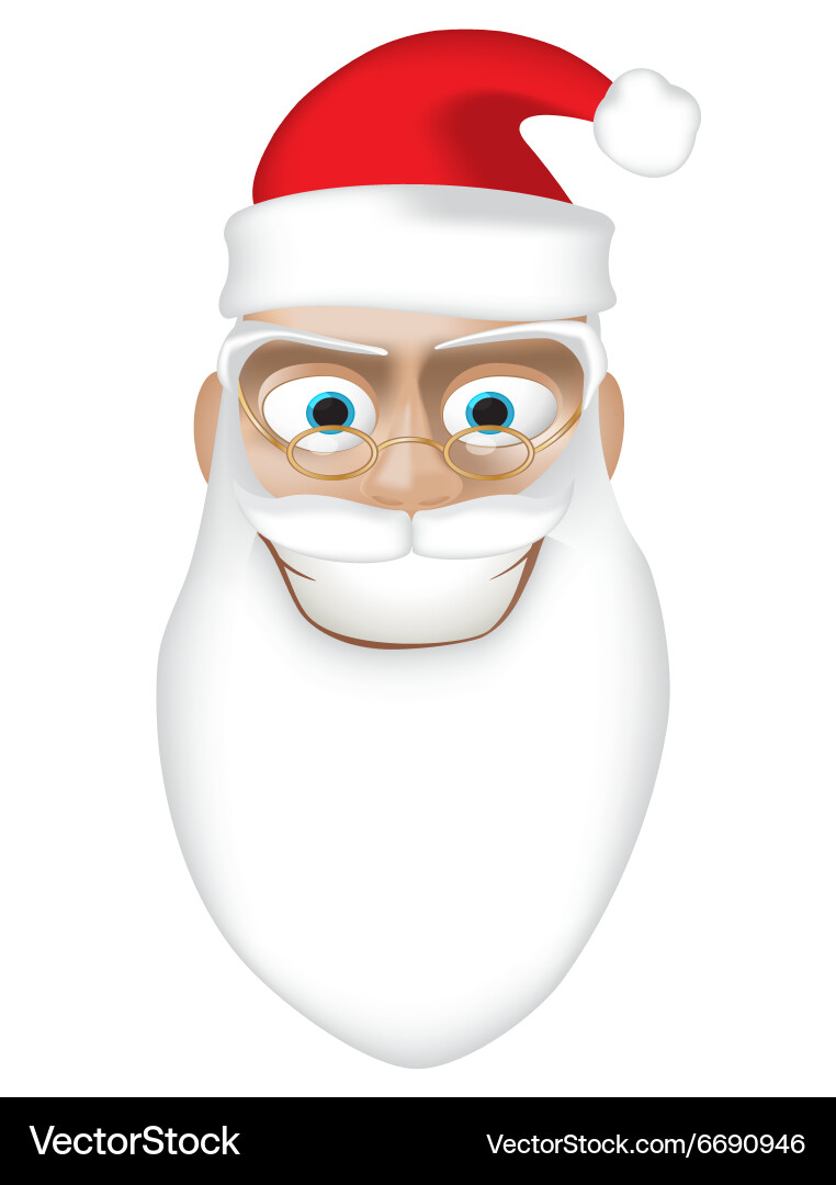 Smiling santa Royalty Free Vector Image - VectorStock