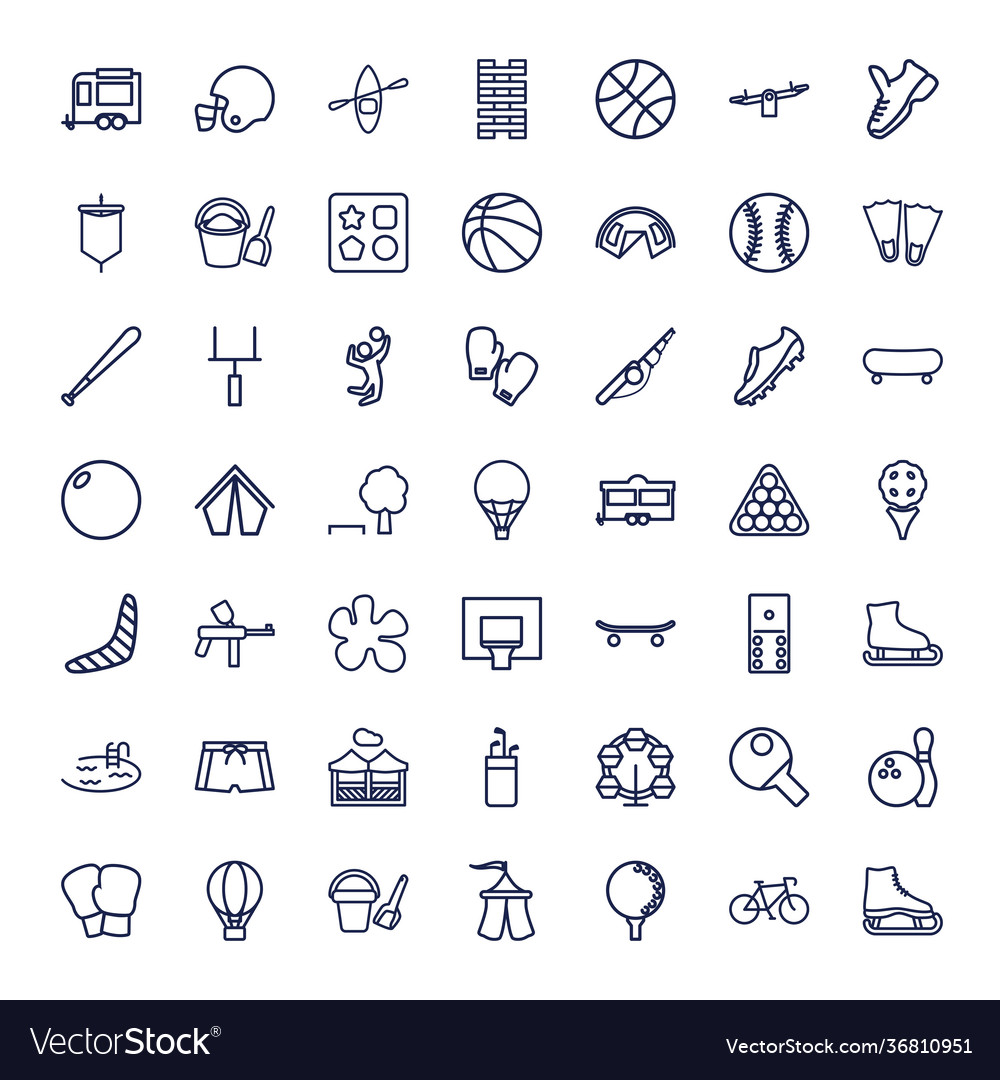 49 recreation icons