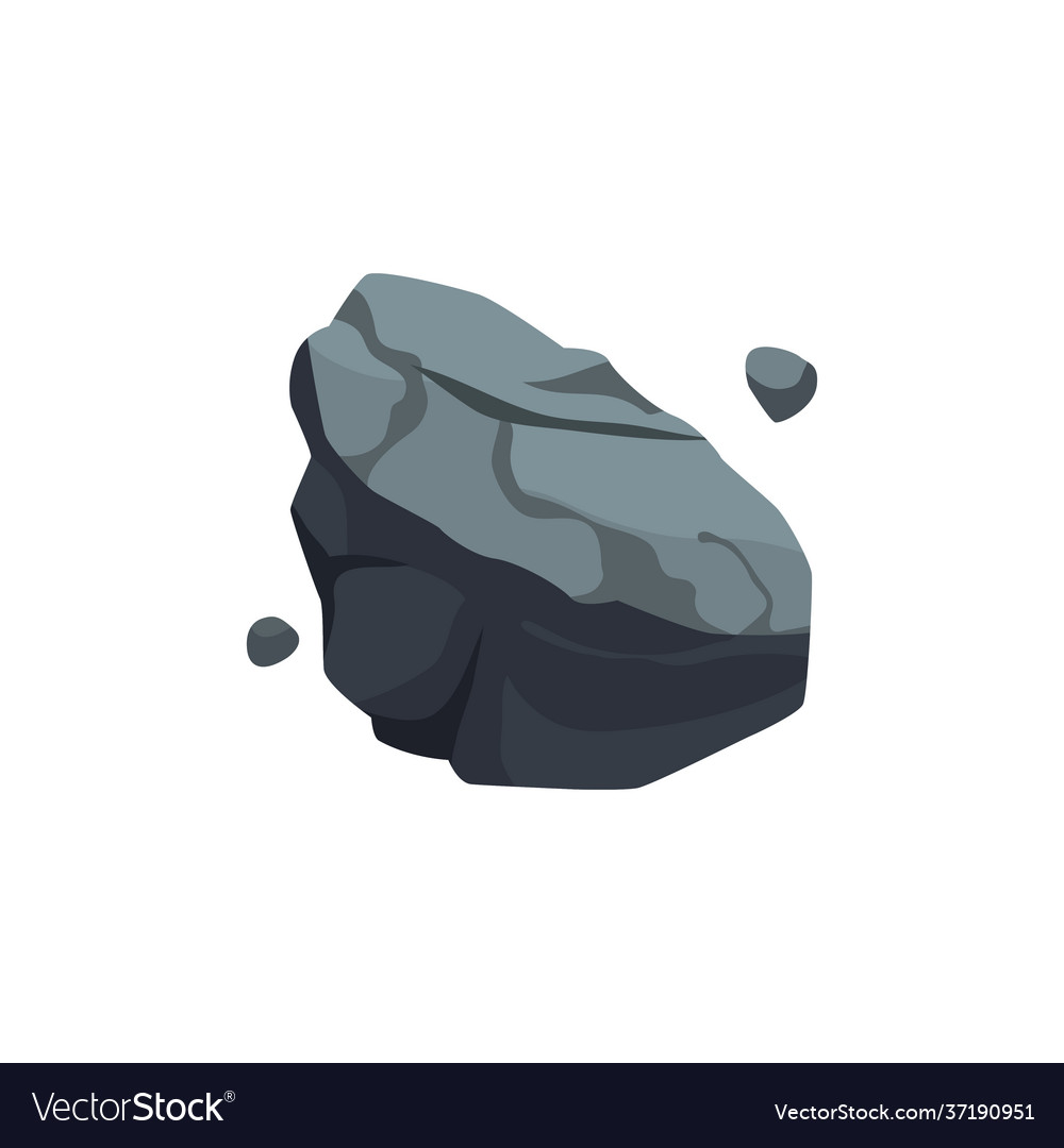 Asteroid cartoon icon Royalty Free Vector Image