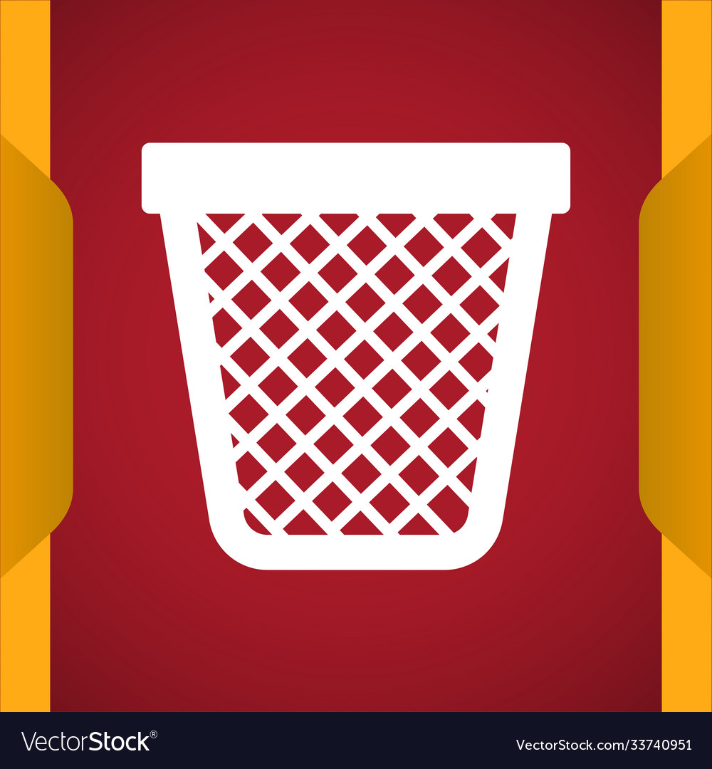 Empty trash icon for web and mobile Royalty Free Vector