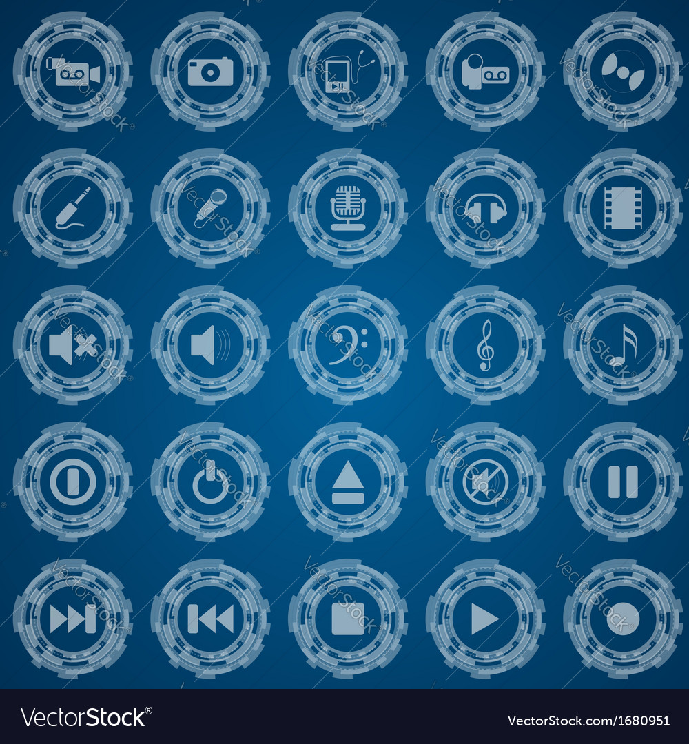 Icon set Royalty Free Vector Image - VectorStock