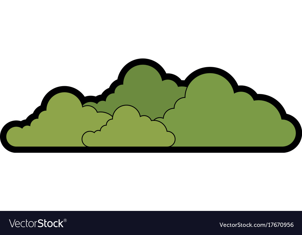 Bushes icon image Royalty Free Vector Image - VectorStock