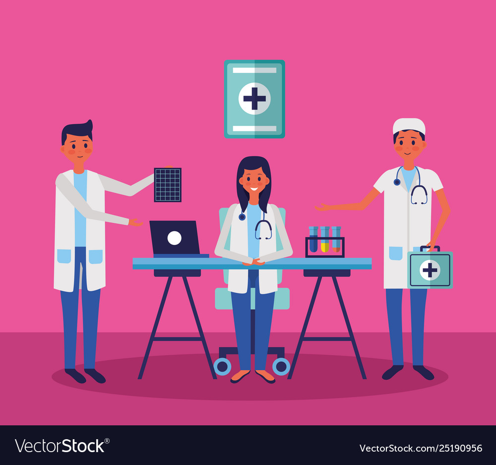 Medical people staff Royalty Free Vector Image