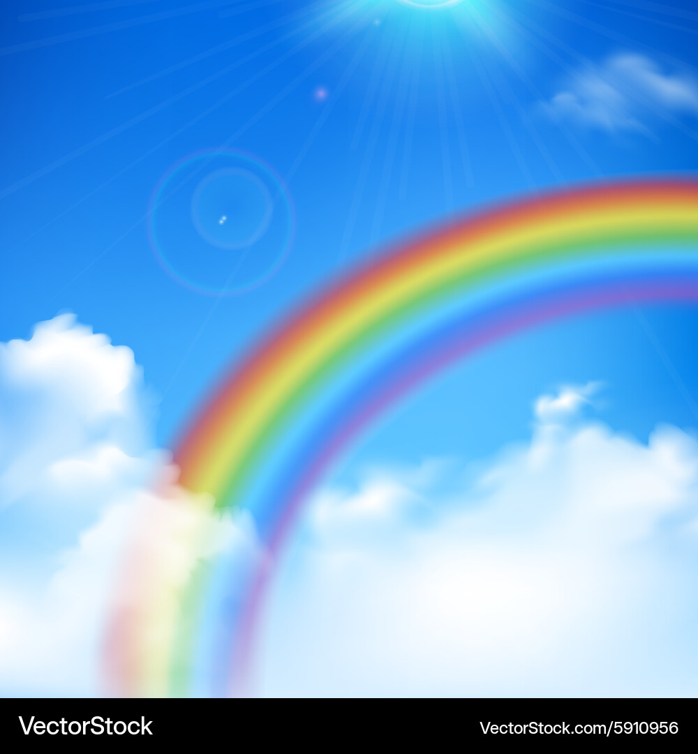 Rainbow Background Royalty Free Vector Image - VectorStock