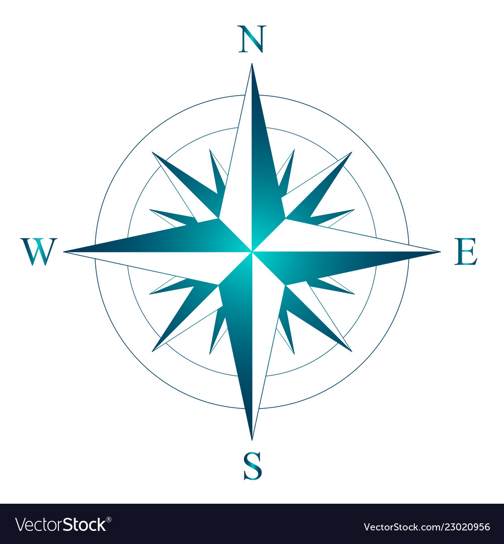 Wind Rose With The Designation Of North South Vector Image | sexiezpix ...