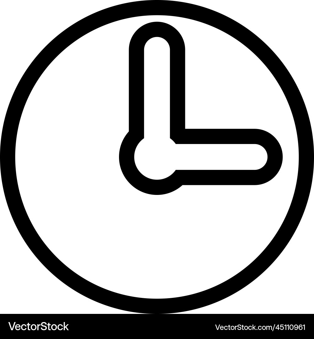 Clock time icon Royalty Free Vector Image - VectorStock