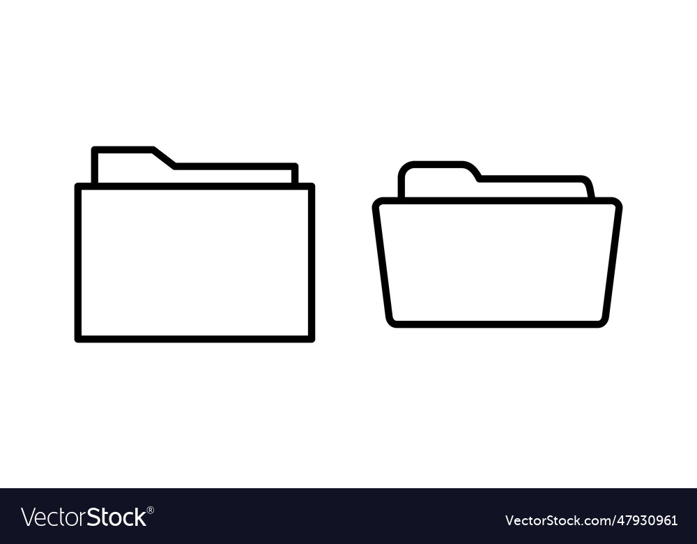 Folder icon document folder icon Royalty Free Vector Image