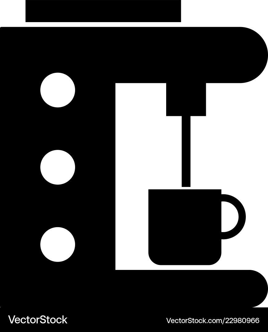 Coffee maker icon Royalty Free Vector Image - VectorStock