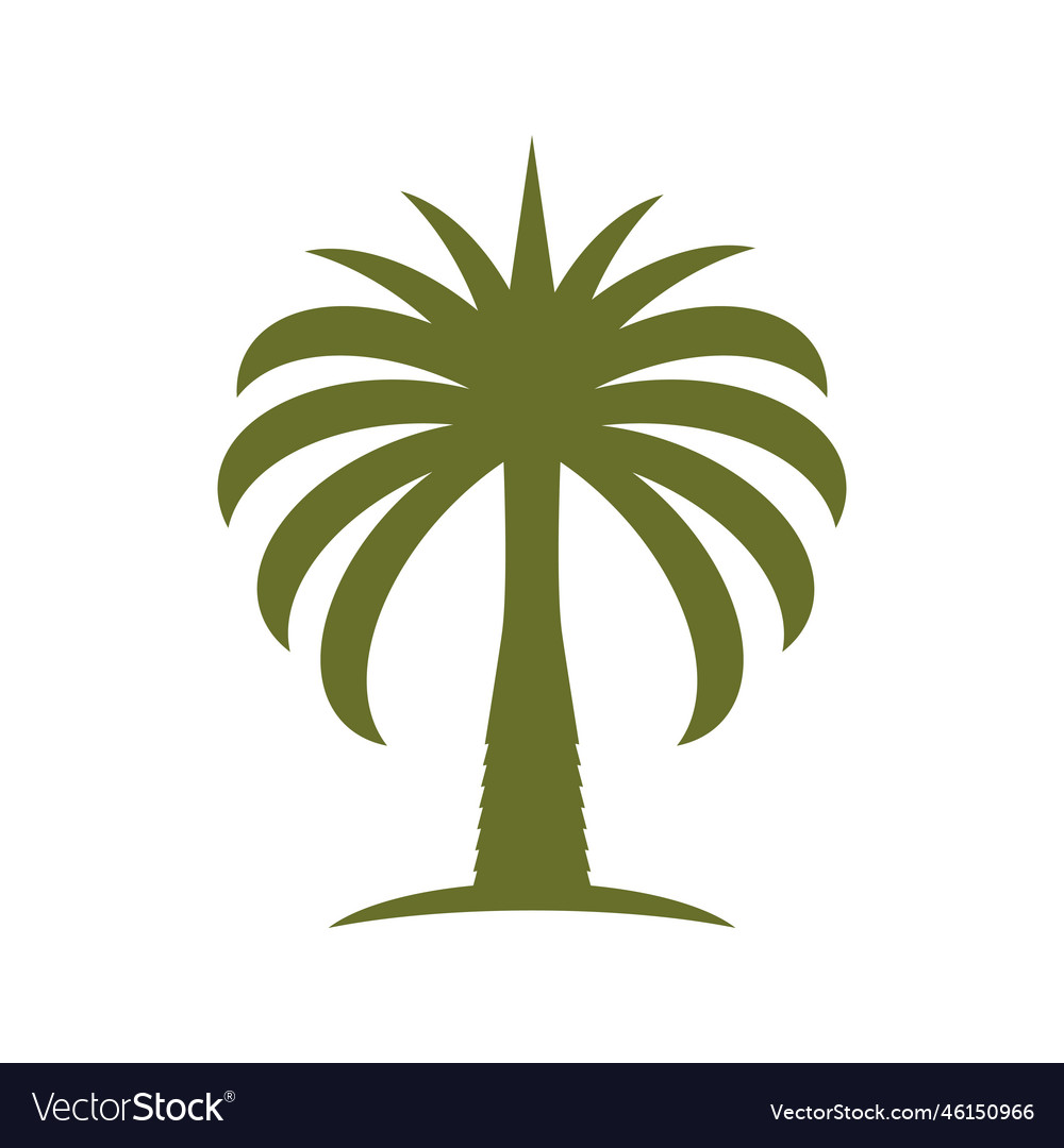 Date tree palm logo Royalty Free Vector Image - VectorStock