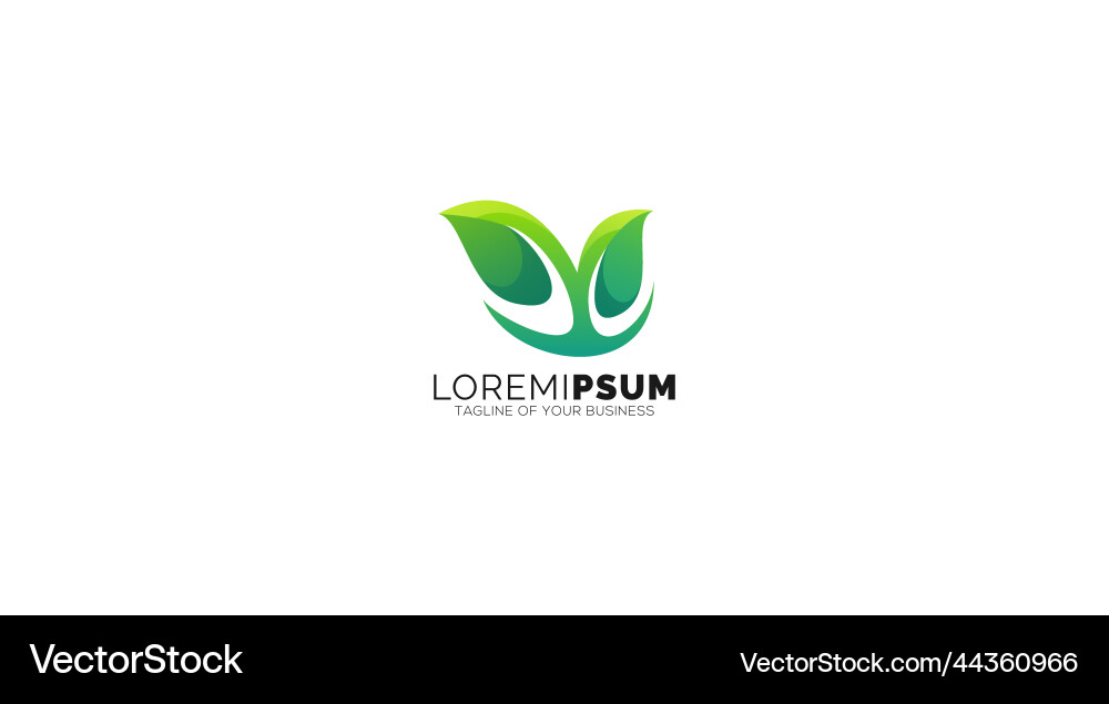 Green leaf Royalty Free Vector Image - VectorStock