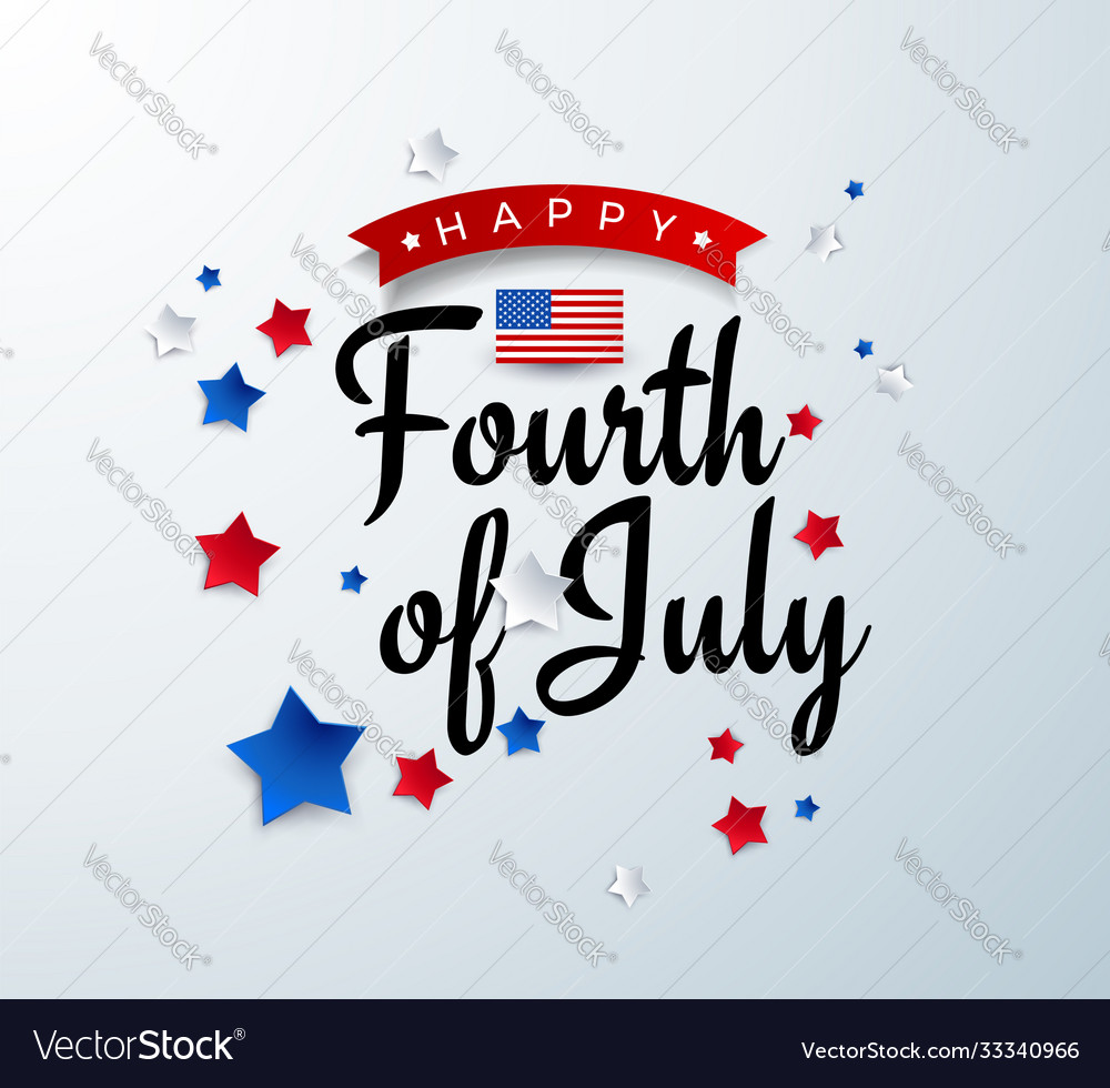 Happy fourth july background - american Royalty Free Vector