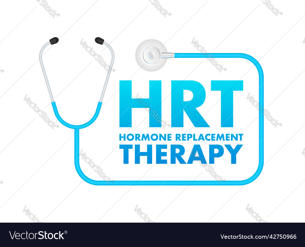 Hormone replacement therapy for medical design Vector Image