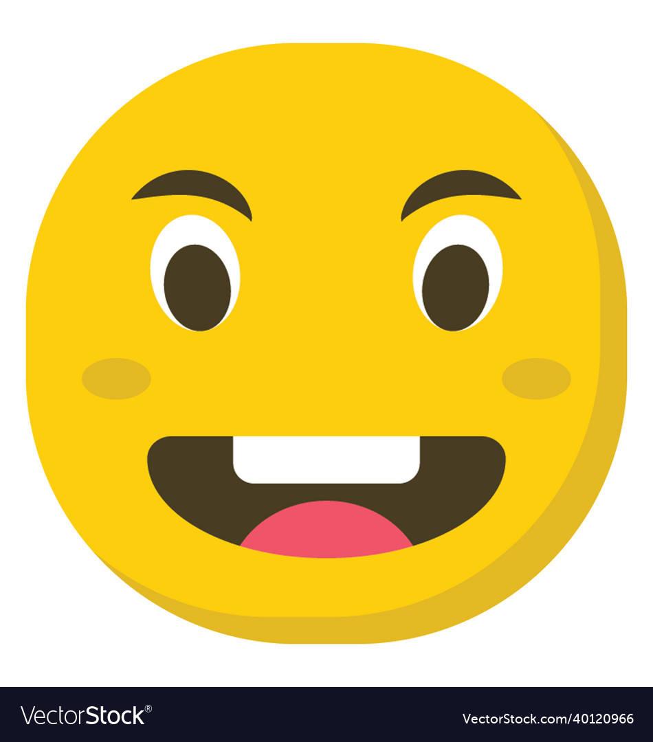 Laughing emoji Royalty Free Vector Image - VectorStock