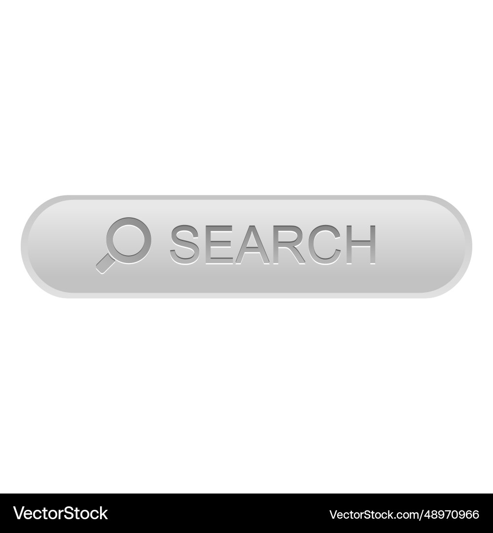 Search grey button Royalty Free Vector Image - VectorStock
