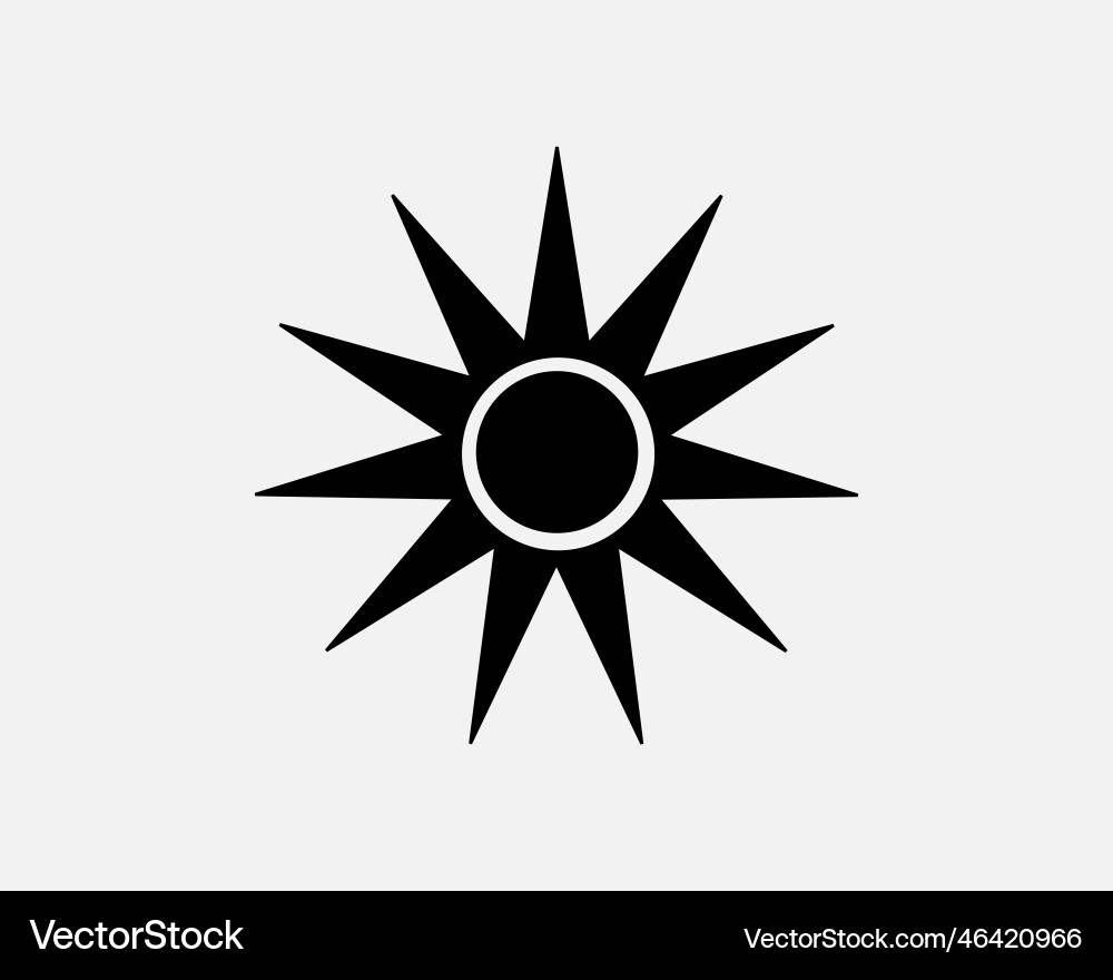 Sun icon Royalty Free Vector Image - VectorStock