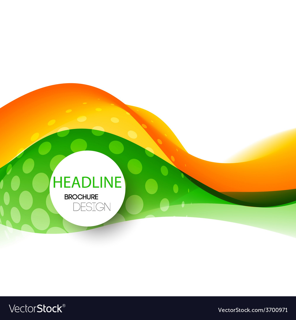 Abstract curved lines background Template Vector Image