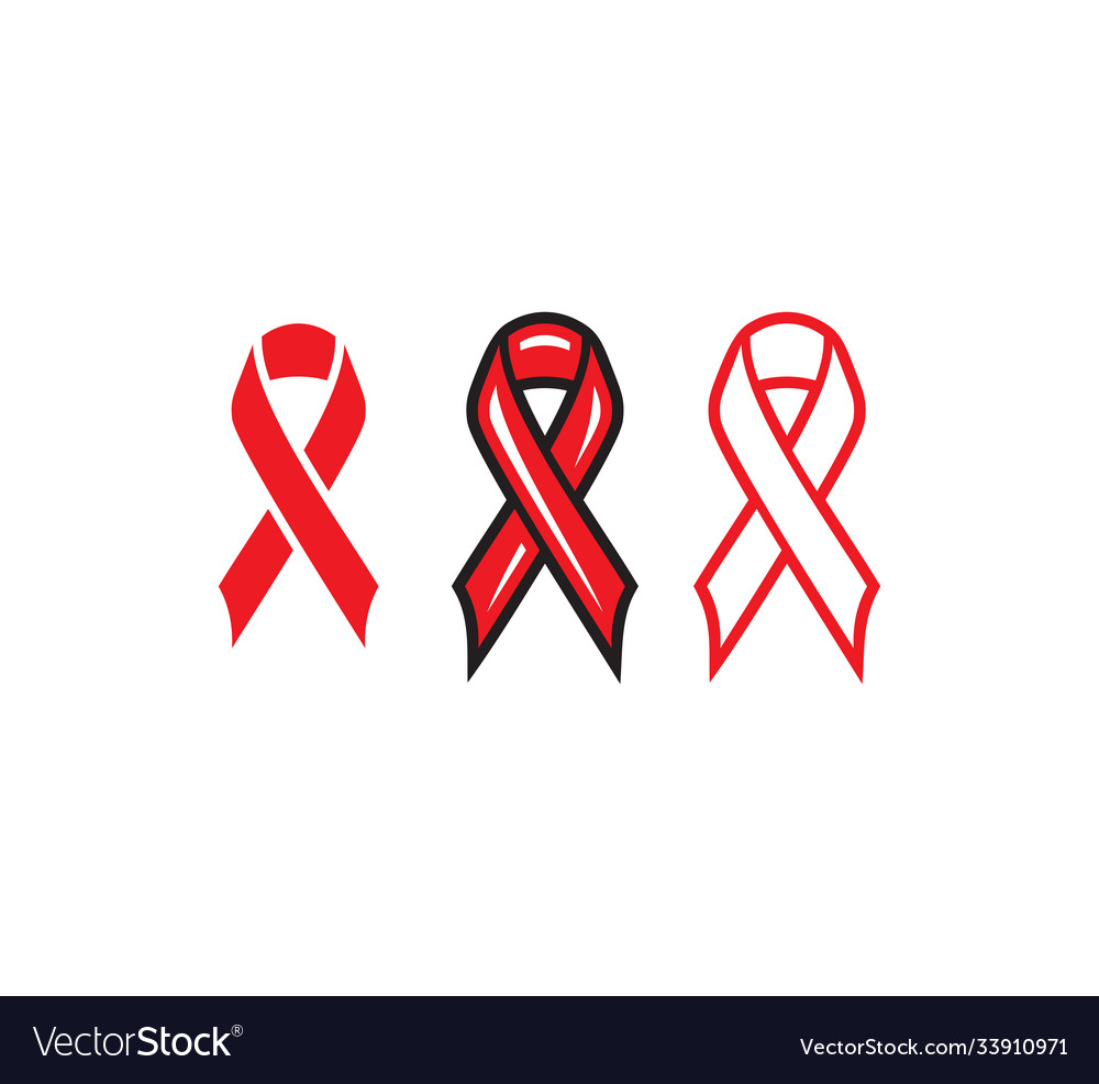 Aids Ribbons Royalty Free Vector Image - Vectorstock