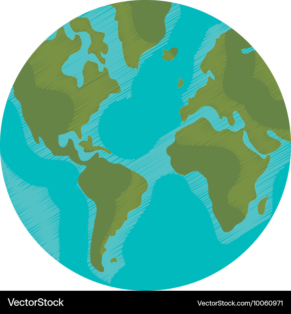 Earth globe icon Royalty Free Vector Image - VectorStock