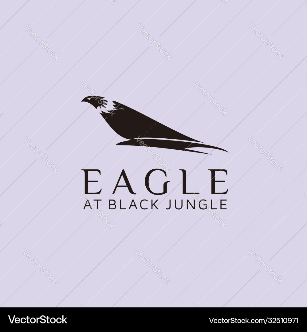 Elegant eagle logo Royalty Free Vector Image - VectorStock