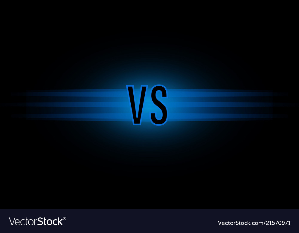 Versus screen design Royalty Free Vector Image