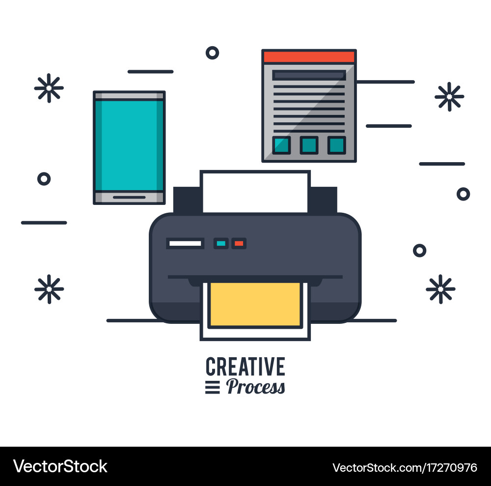 Creative process infographic Royalty Free Vector Image