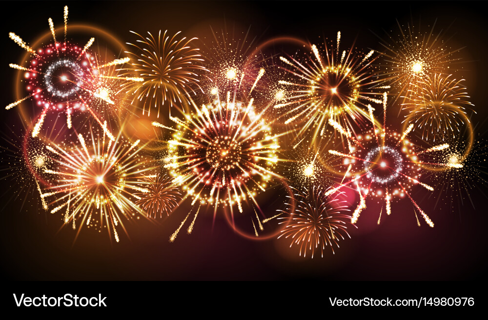 Holiday firework Royalty Free Vector Image - VectorStock