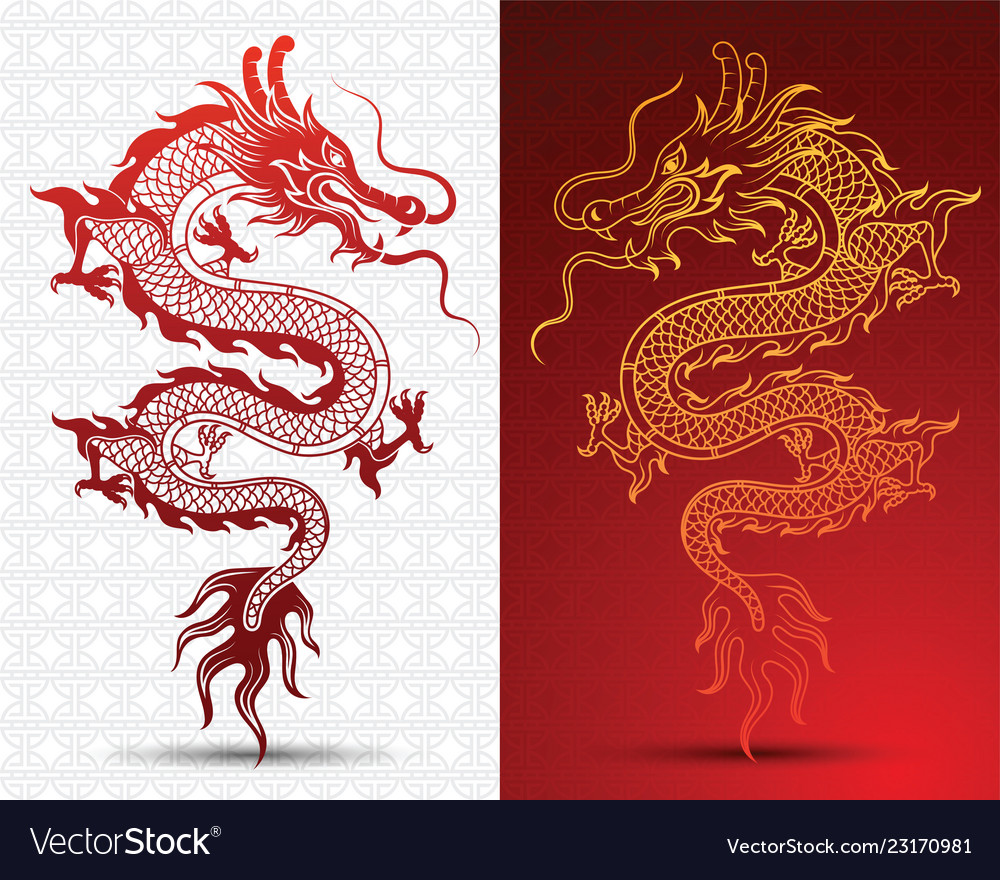 Chinese dragon Royalty Free Vector Image - VectorStock