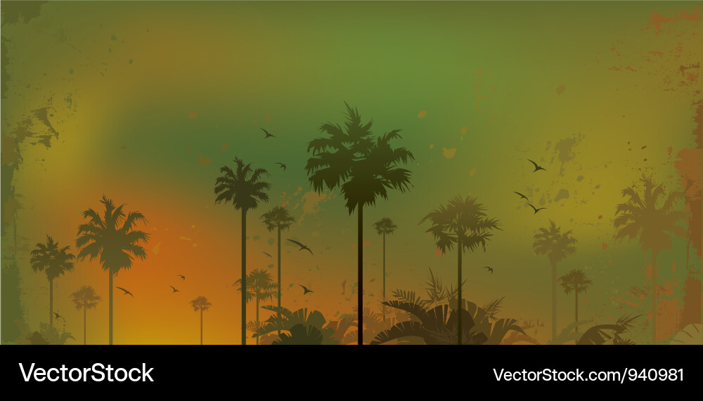 Jungle background Royalty Free Vector Image - VectorStock