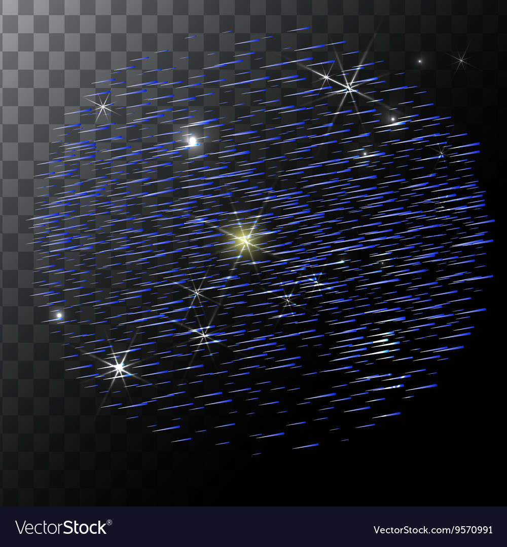 Abstract bright falling star shooting royalty free vector